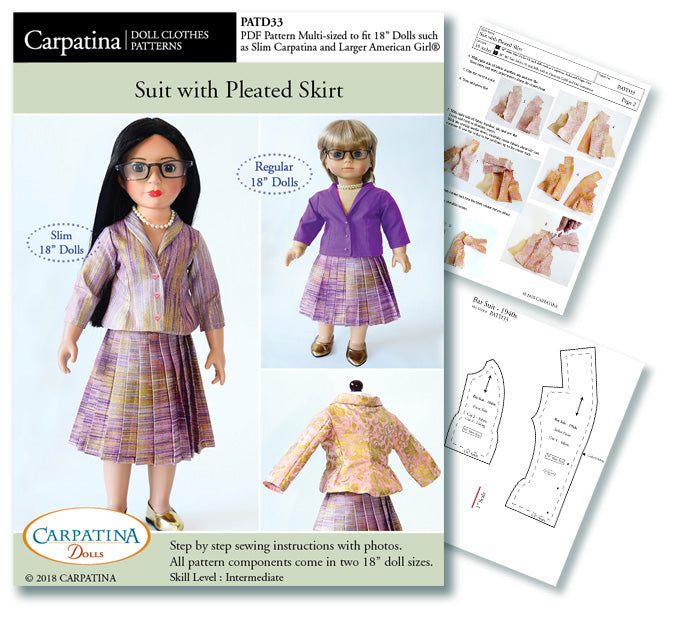 Summer Dress Free PDF Pattern – CARPATINA DOLLS