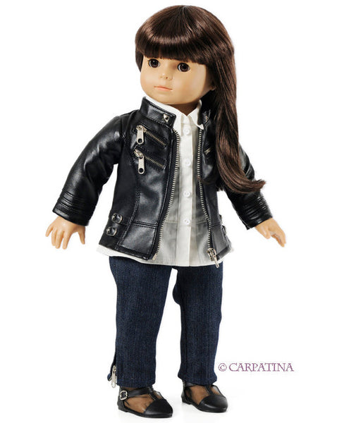  Sophia's 18 Doll Silver Metallic Jacket, Black Side Stripe  Joggers, Knit Hat & Sneakers : Toys & Games