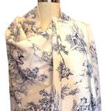 Blue Toile Cotton