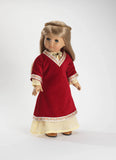 Red Velvet Princess Doll Dress